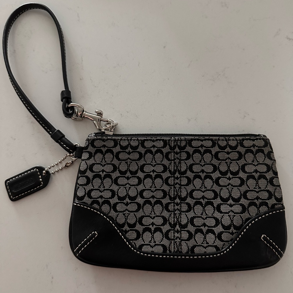 Coach Monochrome Signature Wristlet